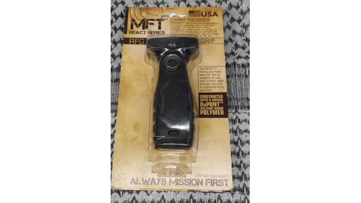 Mission First Tactical - Poignée React Folding Grip / Repliable 3 positions - MFT